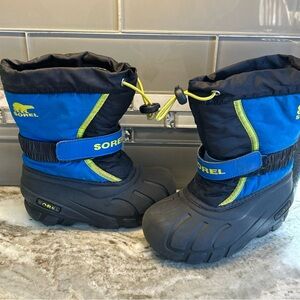 Sorel  Winter  Snow Boots Removable Lining Waterproof Unisex Kids Sz 10